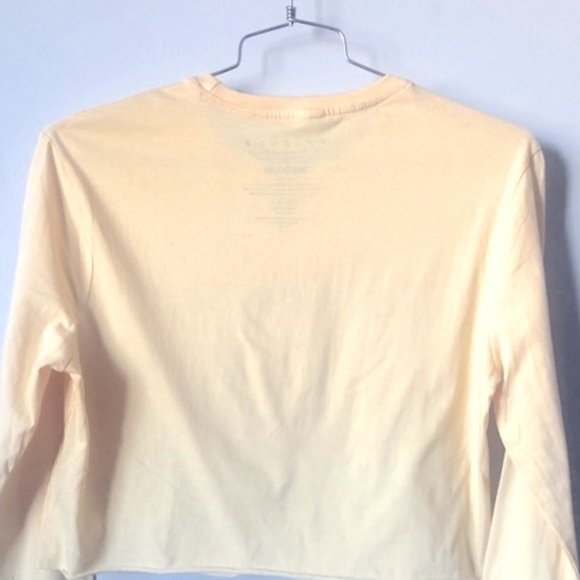 Friends Yellow Oversized Long Sleeve Boyfriend Tee Size Medium - Picture 4 of 9
